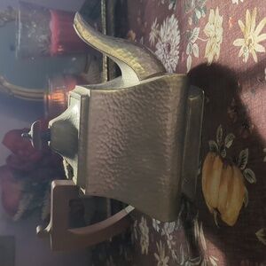 Vintage Lion Pewter Stamped Hammered Tea Pot